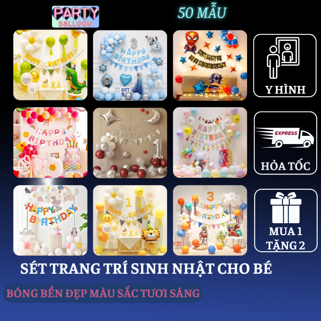 Trang trí sinh nhật bằng bóng bay cho bé phong cách hàn quốc