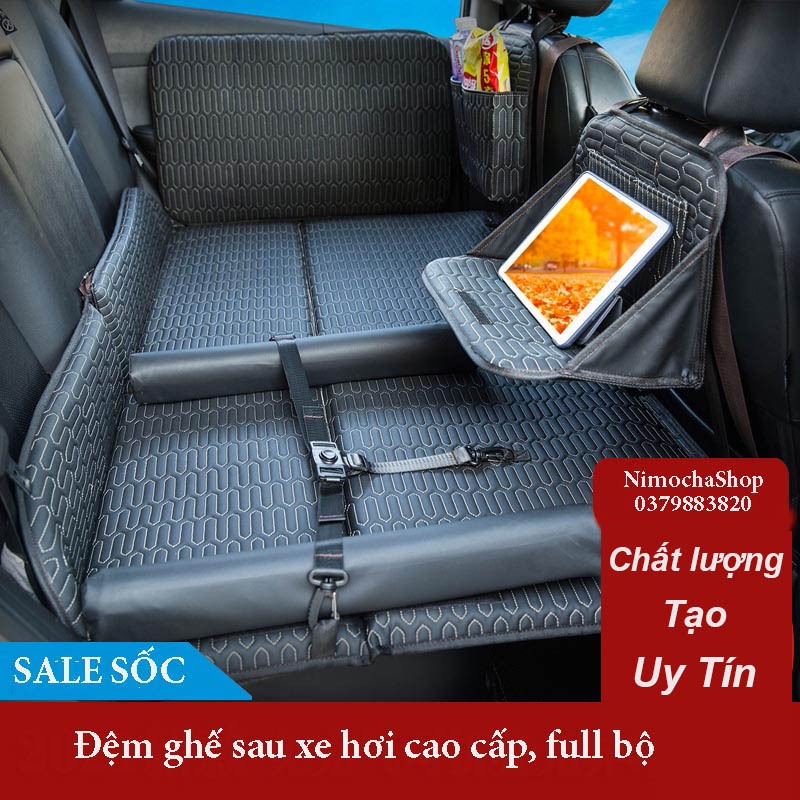 Đệm ghế sau ô tô gấp gọn vừa mọi loại xe, Nệm ô tô dạng treo ghế sau cho cả gia đình, Giường ngủ ô tô cho mẹ và bé đi xa