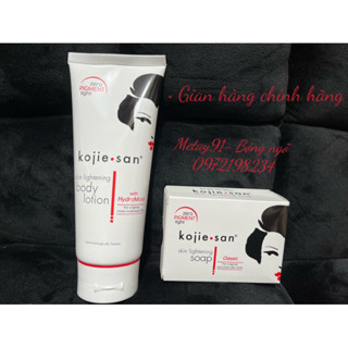 Combo lotion + Soap Kojie San 135g( tặng kèm túi lưới) Hàng chính hãng