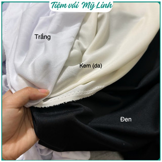 Vải lót thun sẹc dùng lót váy áo co giãn 4c độ giãn vừa khổ 1.5m siêu mềm mịn, mỏng nhẹ - Tiệm vải Mỹ Linh