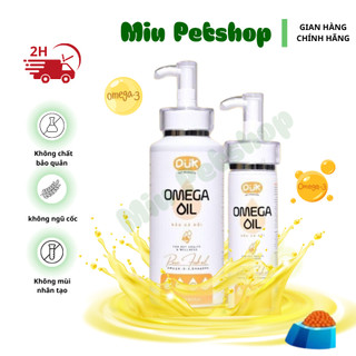 Dầu cá hồi dưỡng mượt lông giảm rụng duk omega oil 150ml