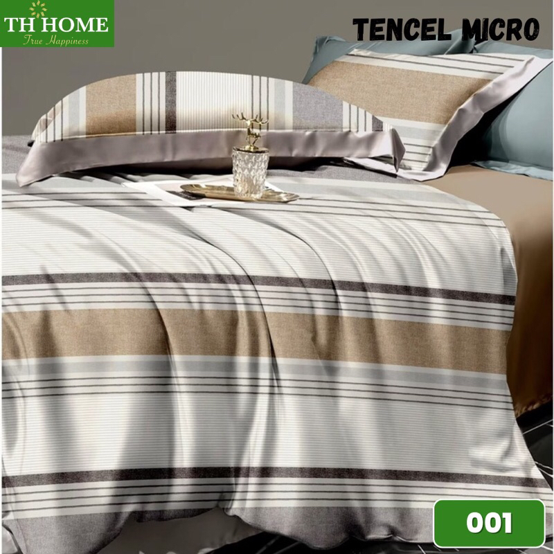 BỘ DRAP TH HOME LỤA TENCEL [4 món không mền]