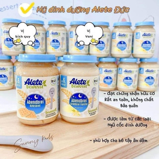 Hũ dinh dưỡng Hữu cơ Alete Dành cho bé từ 6 tháng