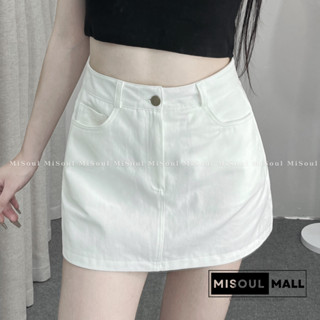 Chân Váy Kaki Dáng Ngắn Có Lót Trong BigSize MiSoul Mall, Chân Váy Kaki Cạp Khuy BigSize 255