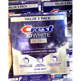 Kem đánh răng crest 3d white vivid mint ultra 147g