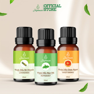 Tinh dầu thiên nhiên JULYHOUSE 10ml chiết xuất từ Sả Chanh, Bạc Hà, Cam Ngọt, Sả Dịu, Sả Java, Quế khử mùi, đuổi muỗi