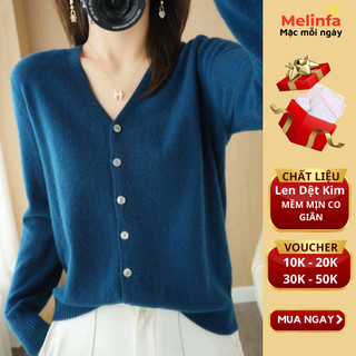 Áo khoác len cardigan nữ chất len dệt kim mềm mịn co giãn trẻ trung mùa thu đông mã VAA0435