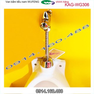 Nhấn xả tiểu nam Wufeng KAG-WG306 Chrome, Van tiểu mini Taiwan xả nước mạnh sử dụng siêu bền