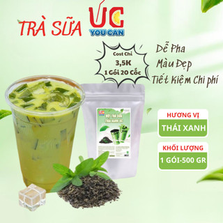 Trà sữa vị thái xanh, trà sữa uc đậm vị, thơm ngon, nước uống giải khát, dễ pha, đủ vị