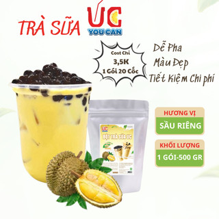 Trà sữa vị sầu riêng, trà sữa uc đậm vị, thơm ngon, nước uống giải khát, dễ pha, đủ vị