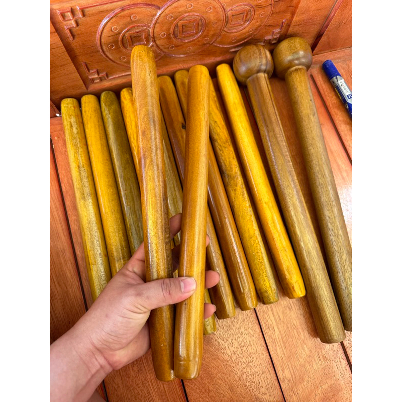 Dùi đánh trống lân gỗ mít ( 1 cặp )