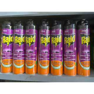 ❤️ Quận3: bình xịt côn trùng raid chai 520ml huong cam chanh