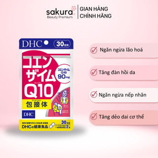 Viên uống DHC COENZYME Q10 giúp chống lão hoá và làm đẹp da - Sakura Beauty Premium