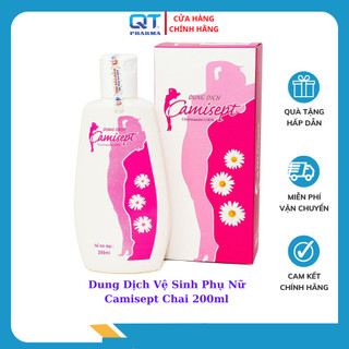 Dung Dịch Vệ Sinh Phụ Nữ Camisept - Giúp Cân Bằng PH, Giảm Ngứa, Khử Mùi, Chống Nấm (Chai 200ml)