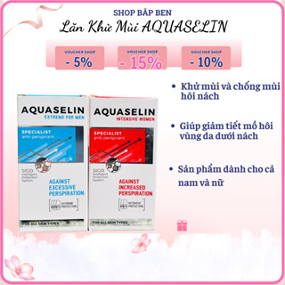 Lăn Khử Mùi AQUASELIN khử mùi và ngăn mùi hôi nách cho cả nam và nữ  - Shop Bắp Ben Cosmetic
