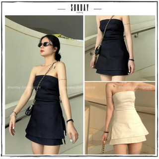 Mili Set Áo Ống Cúp Ngực Xẻ Tà Cao + Chân Váy Chữ A Siêu Cá Tính - Sunday Clothing SET020