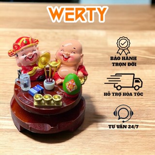 Bàn thờ mini bàn thờ thần tài ông địa di lặc may mắn trang trí bàn làm việc văn phòng