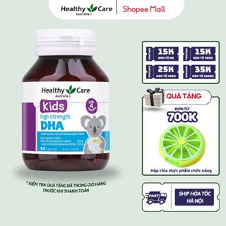 DHA Healthy Care Kids High Strength 60 viên giúp bé phát triển thông minh