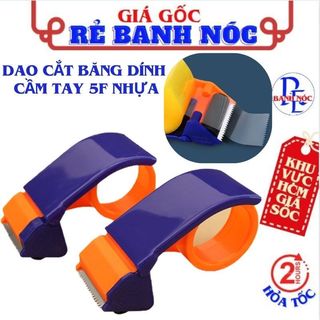 Dụng cụ cắt băng keo 5f tay cầm nhựa siêu nhẹ , lưỡi dao bén - dao cắt băng dính, bàn cắt băng keo tiện lợi đóng hàng