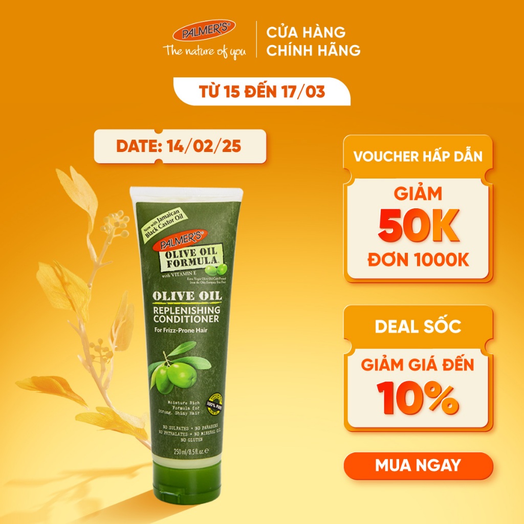 Dầu xả mượt tóc chiết xuất từ Olive Palmer's 250ml