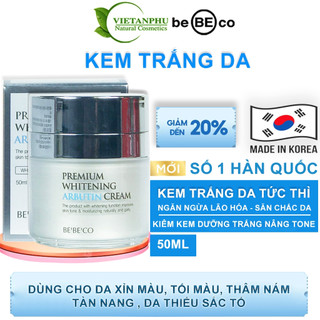 Kem trắng da tức thì ngăn chặn lão hóa, mờ thâm nám phục hồi da cao cấp làm da mềm mịn BEBECO Whitening Arbutin