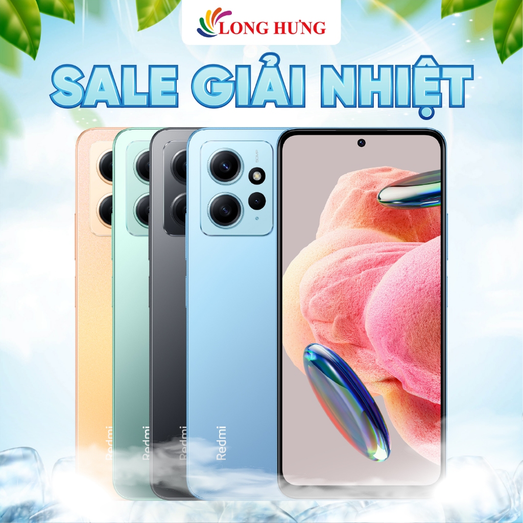 Điện thoại Xiaomi Redmi Note 12 (8GB/128GB) - Hàng chính hãng - 3 camera sắc nét, hiệu nă