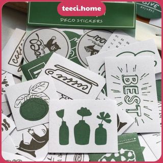 Set 60 Sticker Hình Dán Milk Trang Trí Phòng Góc Học Tập Sổ Tay Nhật Ký Điện Thoại TEECI M015