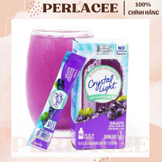 10 gói Bột pha nước trái cây Crystal Light dành cho người ăn kiêng vị Nho