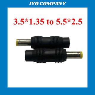 Đầu chuyển dc 3.5 1.35 đầu cái - 5.5 2.5 đầu đực