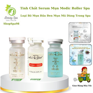Tinh chất Serum Mụn Medic Roller compact essence 10ml Loại Bỏ Mụn Đầu Đen, Mụn Mủ.