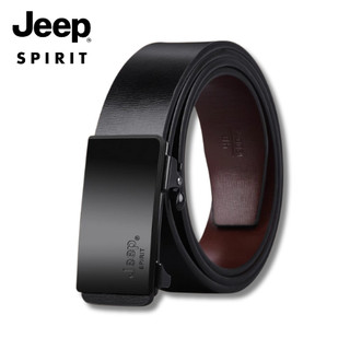 Thắt lưng nam jeep spirit da bò cao cấp, khóa kim loại tự động