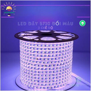 Đèn LED Dây 5730 Đổi Màu 3 Chế Độ Vàng - Xanh Dương - Tím Trang Trí Nội Thất, Hắt Trần_ HUYỀN KHANG LIGHTING