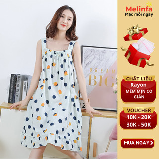 Váy đầm ngủ hai dây, bản to, mặc nhà hàng ngày vải Rayon mềm mại, thoáng mát tự nhiên,váy dây, áo đầm ngủ mã VAV0224