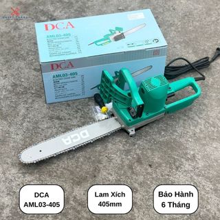 Cưa Xích Điện DCA  AML  03-405 Lam Xích Dài 405mm Công Suất 1300W Chính Hãng DCA