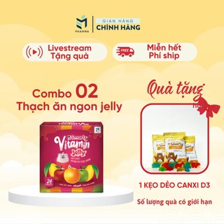 Hộp 24 Gói - Thạch Trái Cây Bổ Sung Vitamin Jelly Msmarty - Tốt Cho Sức Khỏe - Hỗ Trợ Trẻ Ăn Ngon