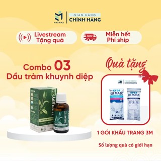 Dầu Tràm Khuynh Diệp Therapy 3M Cho Bé Sơ Sinh Giúp Kháng Khuẩn Ngừa Cảm Lạnh Lọ 30 ml
