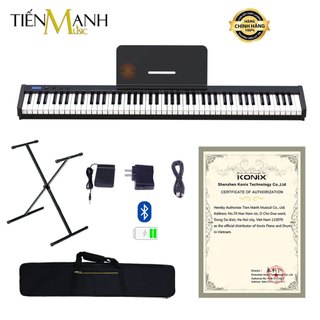 [Cao Cấp] Đàn Piano Điện Konix PH88S - Đàn, Chân Đơn, Bao, Nguồn - 88 Phím PH88 nặng Cảm ứng lực Có Loa