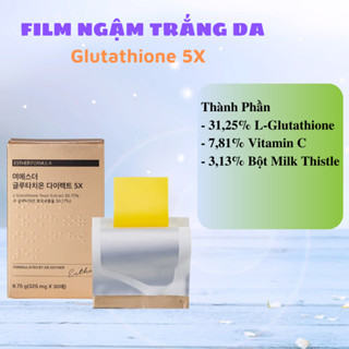 Film Ngậm Trắng Da Glutathione 5X, Dưỡng trắng da, mờ thâm nám