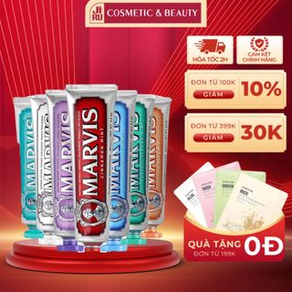Kem đánh răng thuần chay Marvis Toothpaste Whitening/Cinamon/Jasmin Mint 85ml/75ml/25ml Nhập Khẩu