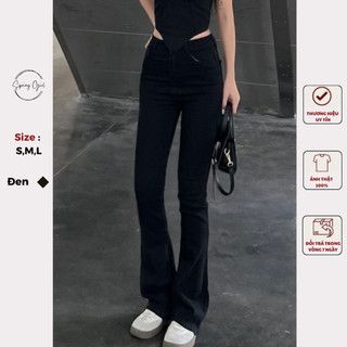 Quần jean nữ ống loe lưng cao Spring Jeanloe97/P2K4