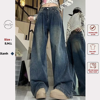 Quần jean nữ dáng dài ống rộng phong cách Ulzzang Spring 
 Quan9289/P13K27
