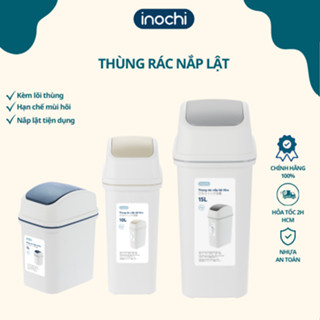 Thùng đựng rác nắp lật inochi 5.10.15L. Nhựa pp bền đẹp, không phai màu, ngăn chặn mùi hôi. thùng rác nhà vệ sinh