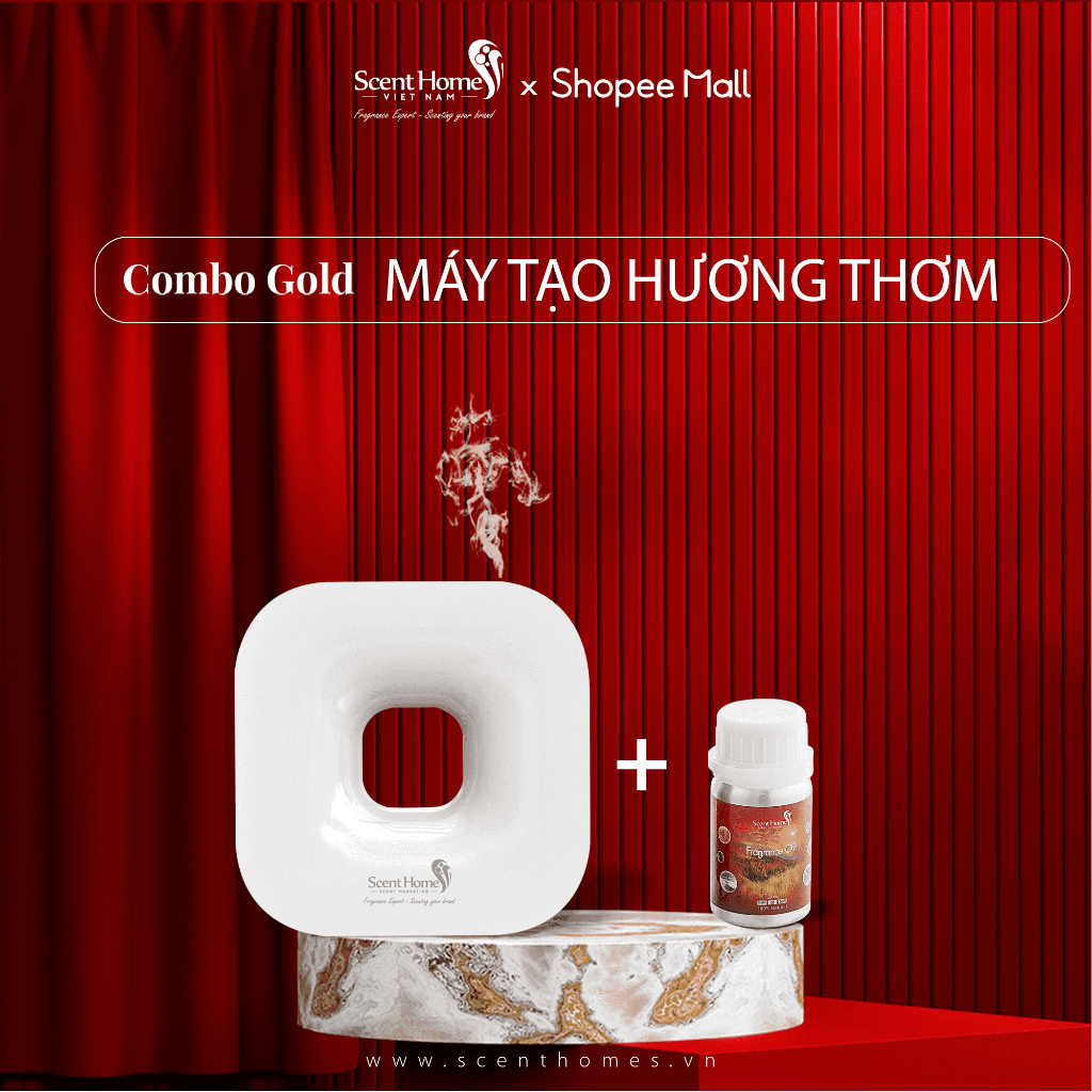 Combo DIAMOND cho phòng khách (Máy tỏa hương SH-LUX + 50ml tinh dầu Nhóm DIAMOND)