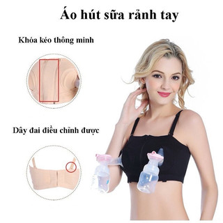 Áo hút sữa rảnh tay cotton có dây cho mẹ