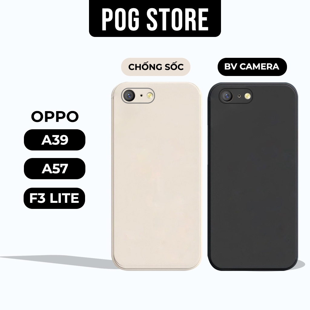 Ốp lưng Oppo A39, A57, F3 Lite cạnh vuông | Vỏ điện thoại oppo bảo vệ camera