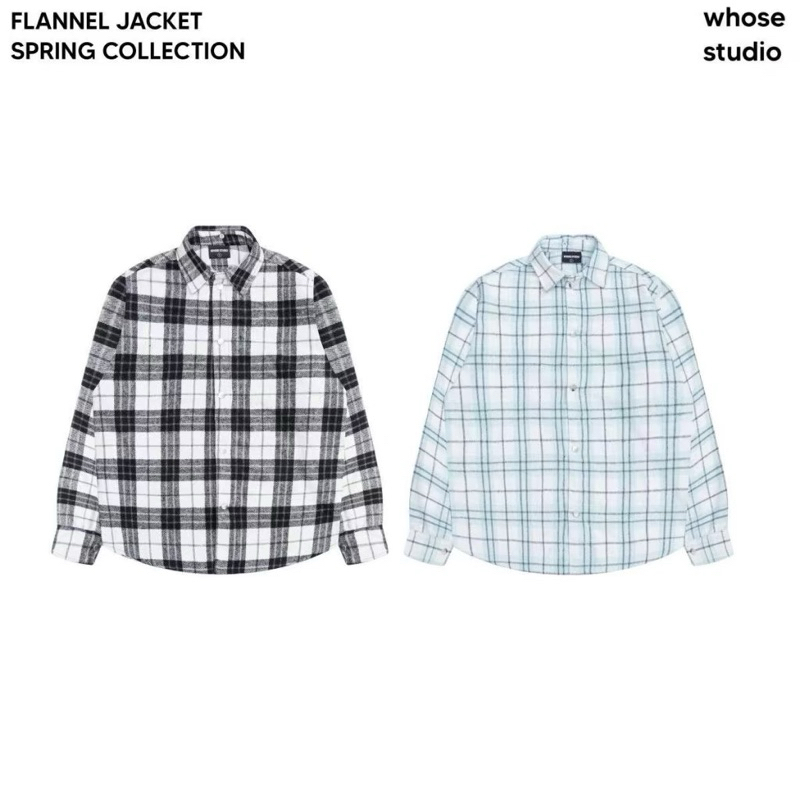 FLANNEL JACKET - Áo sơ mi khoác ngoài caro Whose Studio
