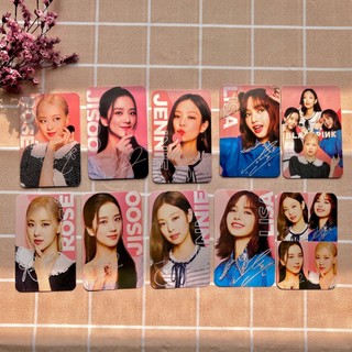 Set 5 ảnh blackpink fanmade quà tặng kèm oreo thẻ ảnh nhóm nhạc rosé jisoo lisa jennie