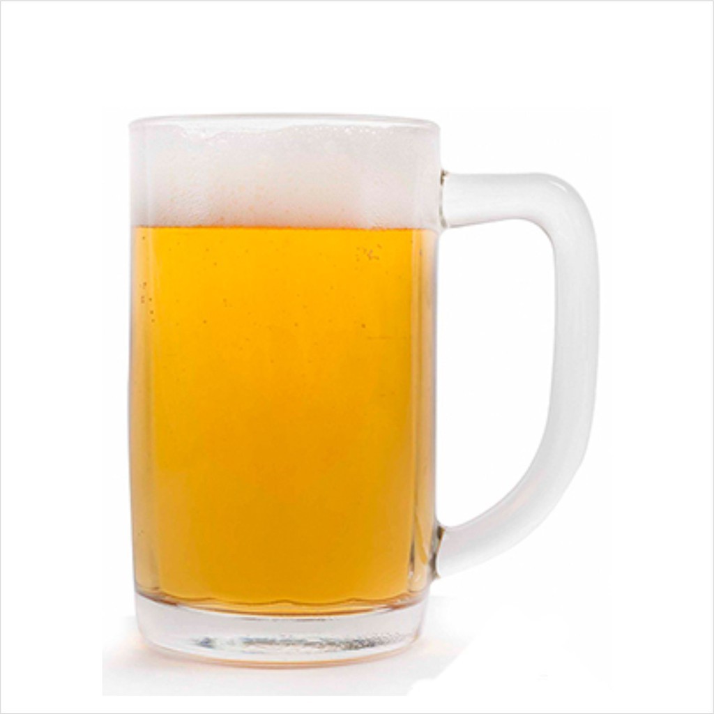 [CỐC THÁI] Bộ 6 ly thuỷ tinh uống bia thái lan Union UG-375 có quai siêu dày dặn trong suốt (Dung tích 535 ml)