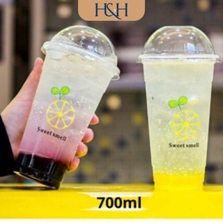   Set 50-100 Ly  Cốc nhựa PP 360ml 400ml 500ml 700ml Phi 95 Đựng Trà Sữa Nước Ép Cafe Chịu Nhiệt- Tổng Kho Hải Hạnh 