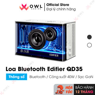 Loa bluetooth edifier qd35 - công suất 40w | chipset dsp | công nghệ sạc gan